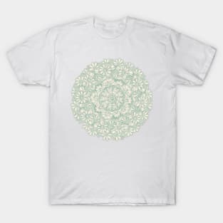 Sage Medallion with Butterflies & Daisy Chains T-Shirt